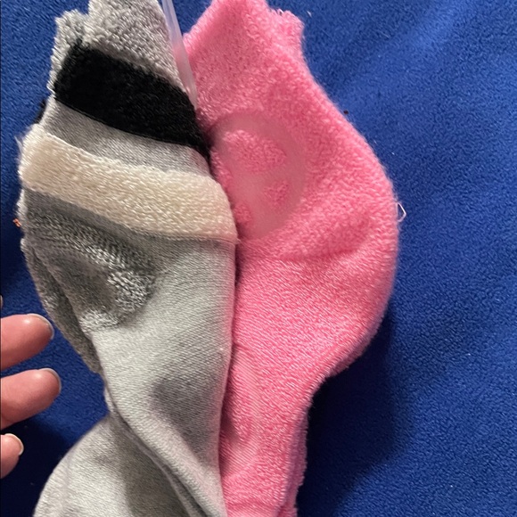 Cat & Jack Pink, Navy, and Gray Ankle Socks - Picture 4 of 6